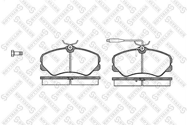 Колодки тормозные, дисковые Peugeot 405 Stellox 273 002-SX