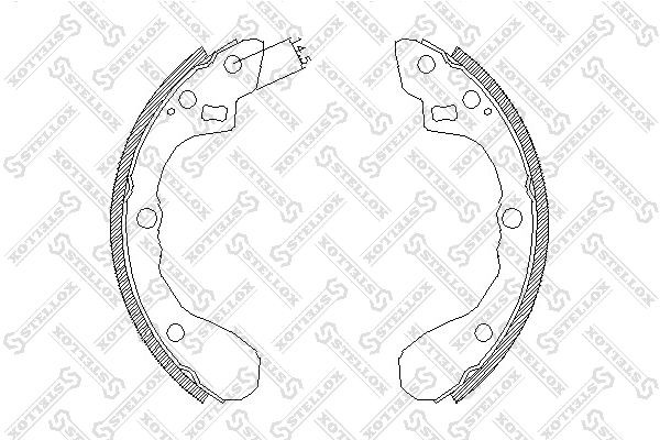 Колодки тормозные, барабанные Kia Sephia Stellox 071 101-SX