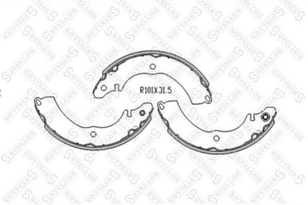 Колодки тормозные, барабанные MITSUBISHI LANCER Stellox 000 119-SX