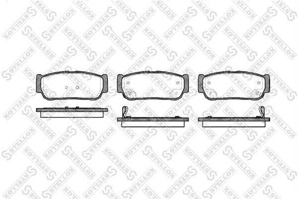 Колодки тормозные, дисковые SSANGYONG Kyron Stellox 10-74002-SX