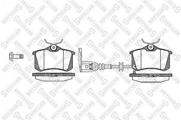 Колодки тормозные, дисковые VW Golf Stellox 274 041-SX