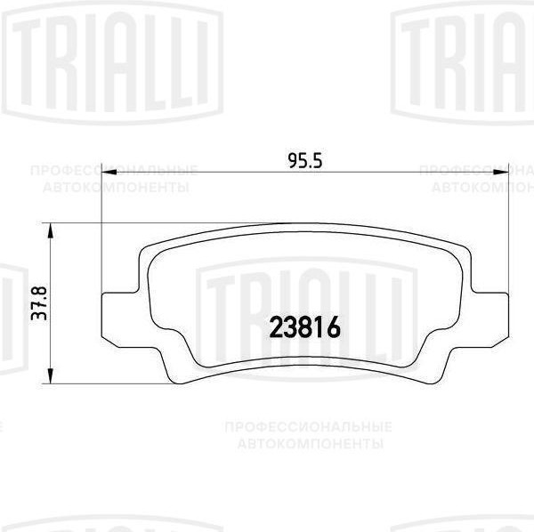 Колодки тормозные, дисковые Toyota Corolla Trialli PF 4108