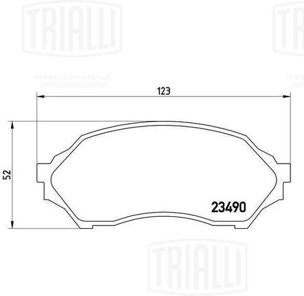 Колодки тормозные, дисковые Mazda 323 Trialli PF 4257