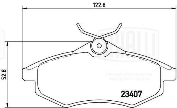 Колодки тормозные, дисковые Citroen C2 Trialli PF 4197