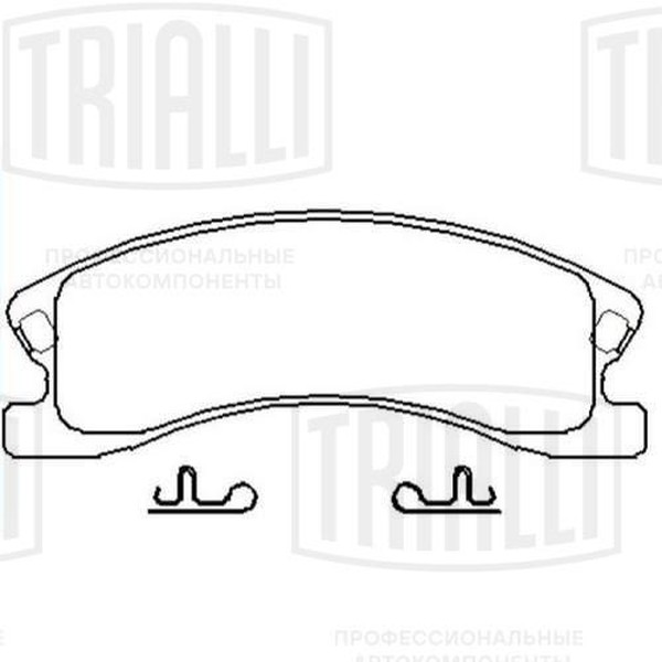 Колодки тормозные, дисковые Jeep Grand Cherokee Trialli PF 4237