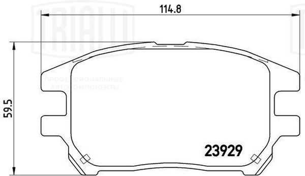 Колодки тормозные, дисковые Lexus RX Trialli PF 4357