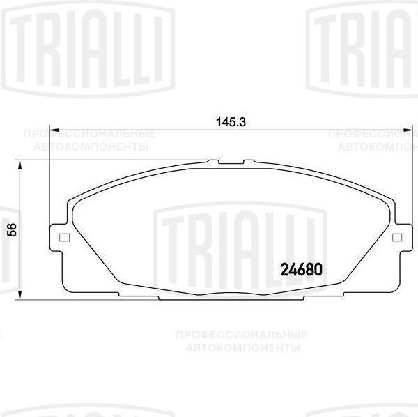 Колодки тормозные, дисковые Toyota Hiace Trialli PF 4358