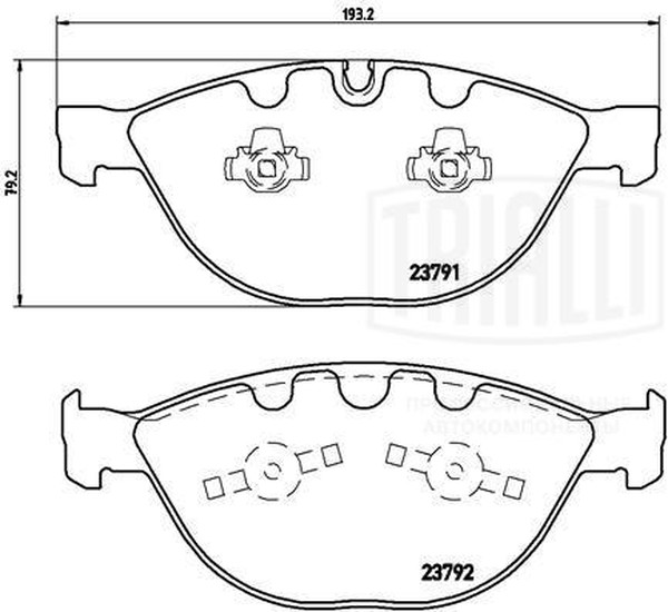 Колодки тормозные, дисковые BMW M5 Trialli PF 4225