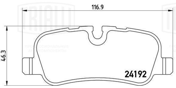 Колодки тормозные, дисковые Land Rover Discovery Trialli PF 4047