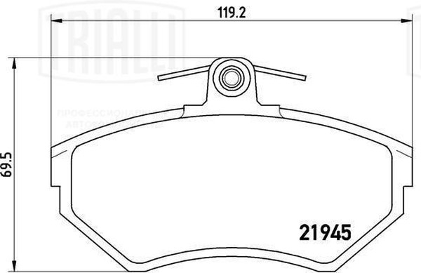 Колодки тормозные, дисковые SEAT Arosa Trialli PF 4376