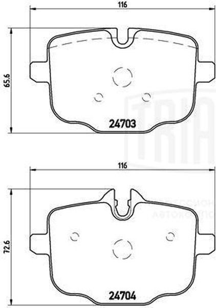 Колодки тормозные, дисковые BMW 5 Trialli PF 4230