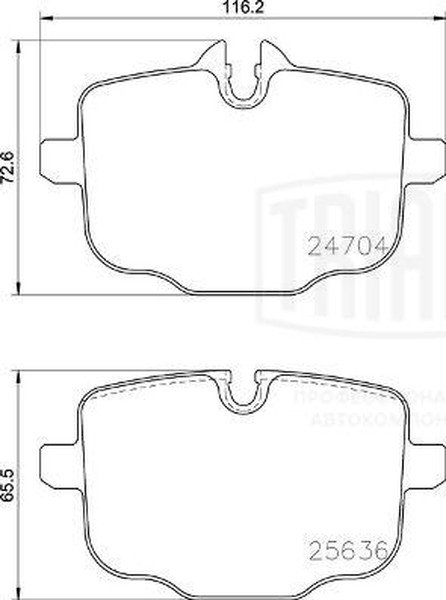 Колодки тормозные, дисковые BMW 5 Trialli PF 4240