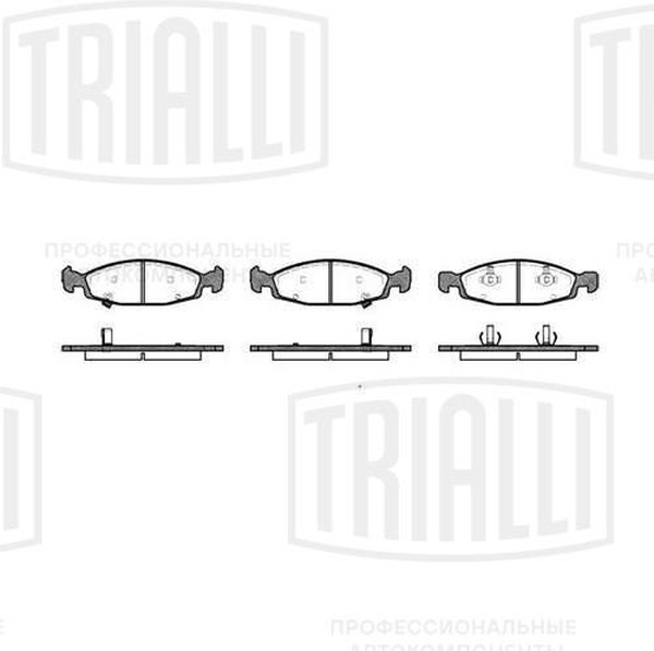 Колодки тормозные, дисковые Jeep Cherokee Trialli PF 4238