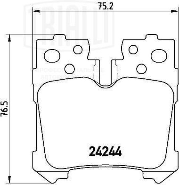 Колодки тормозные, дисковые Lexus LS Trialli PF 4119