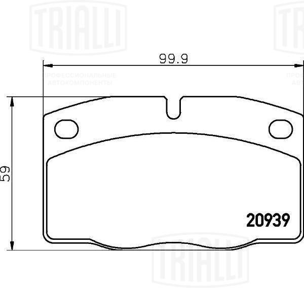 Колодки тормозные, дисковые Opel Vectra Trialli PF 4311