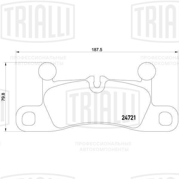 Колодки тормозные, дисковые VW Touareg Trialli PF 4123