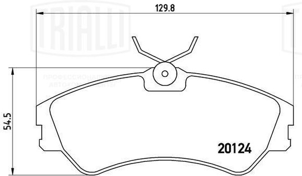 Колодки тормозные, дисковые VW Transporter Trialli PF 1833