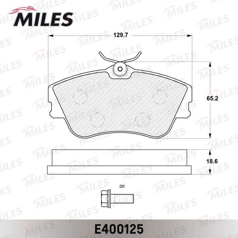 Колодки тормозные, дисковые VOLKSWAGEN T4 Miles E400125