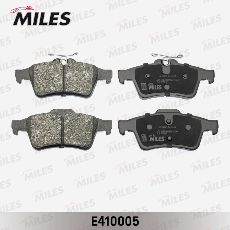 Колодки тормозные, дисковые FORD FOCUS Miles E410005