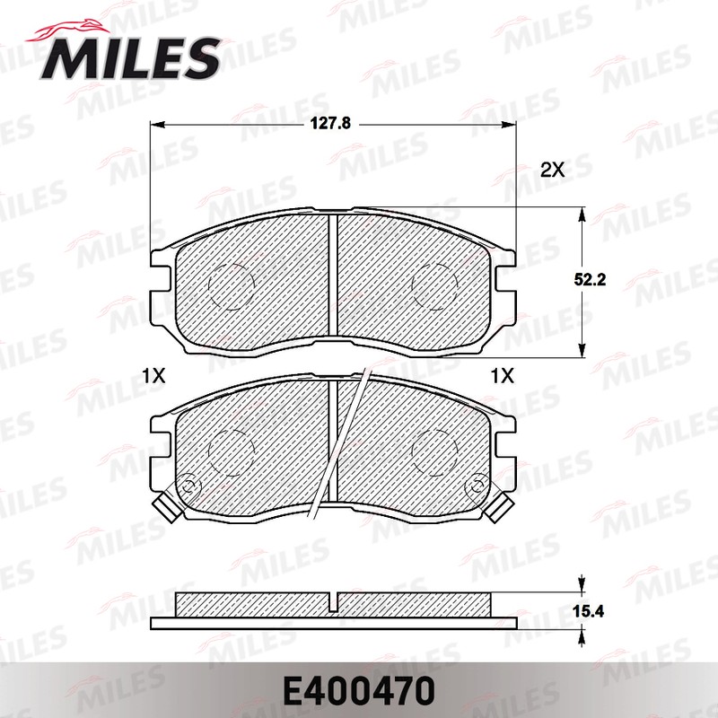 Колодки тормозные, дисковые MITSUBISHI GALANT Miles E400470