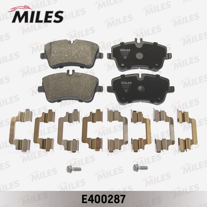 Колодки тормозные, дисковые MERCEDES C-CLASS Miles E400287