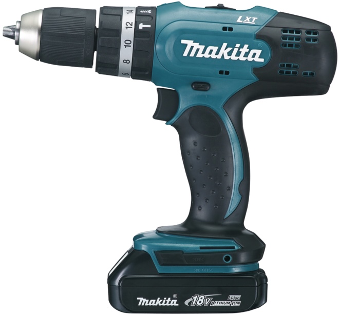 Дрель-шуруповерт аккумуляторная ударная MAKITA DHP453SYE