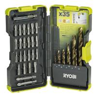 Набор бит и сверл для шуруповерта RAK35HSSSD Ryobi 5132002256, 35 штук