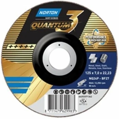 Круг отрезной Quantum NORTON 66252836340, 125х1.0х22.2 мм