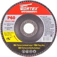 Круг лепестковый 125х22 мм P40 плоский WORTEX AFD125040F011