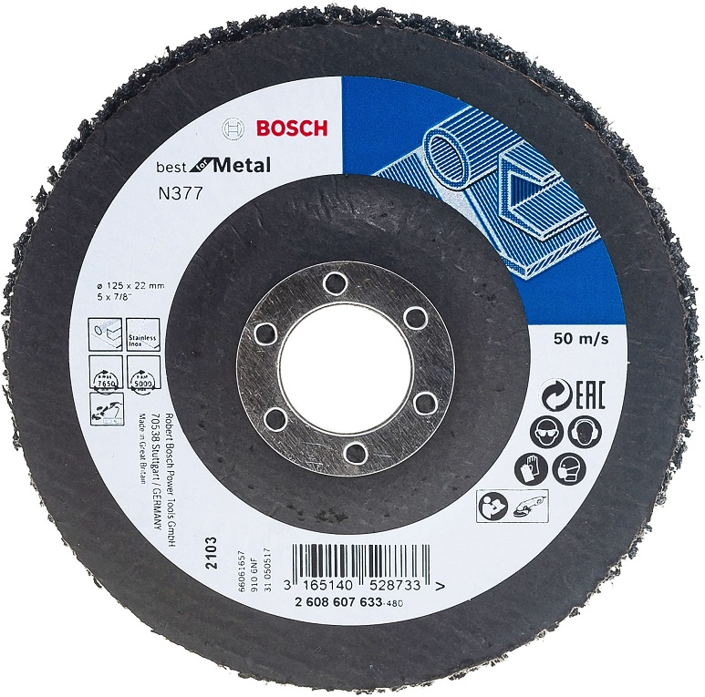 Зачистной круг Best for Metal Bosch 2608607633, 125 мм