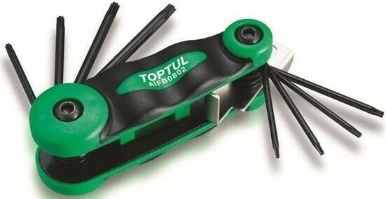 Набор ключей Torx TOPTUL AIFB0802, T6-T25, 8 штук