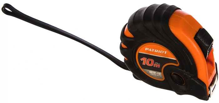 Рулетка PATRIOT MTP-10 350005010 ударопрочный корпус, обрезиненная (10 м)