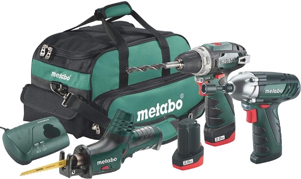 Набор аккумуляторного инструмента Metabo Combo Set 3.2 10.8 В: винтоверт BS Basic + сабельная пила ASE + ударный гайковерт SSD 685057000