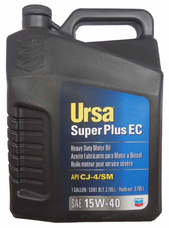 Моторное масло Chevron 023968396176 Ursa Super Plus EC 15W-40 3.785 л