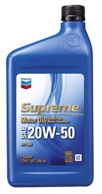 Моторное масло Chevron 023968467265 Supreme Motor Oil 20W-50 0.946 л