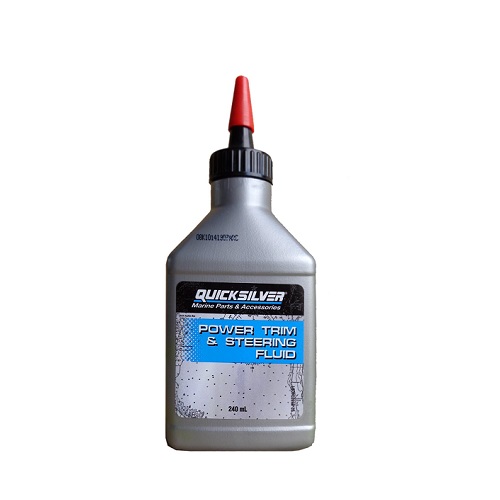 Жидкость гидравлическая Quicksilver 92-858074QB1 Power Trim and Steering Fluid  0.24 л