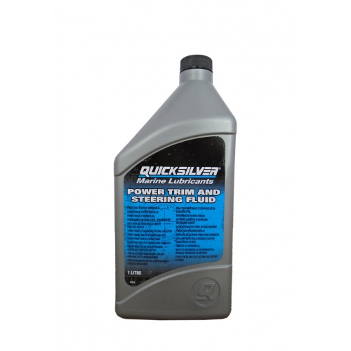 Жидкость гидравлическая Quicksilver 92-858075QB1 Power Trim and Steering Fluid  1 л