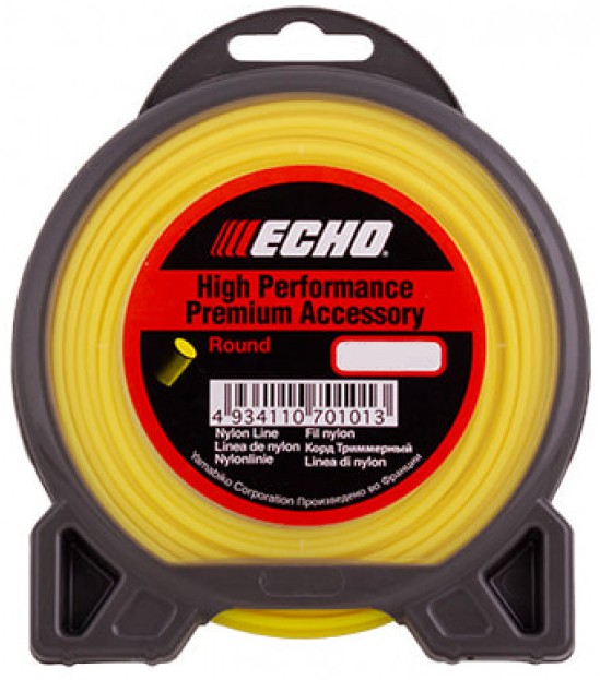 Корд триммерный ECHO 102142953/С6000016 Round Line (2.4 мм, 12 м, круглый)