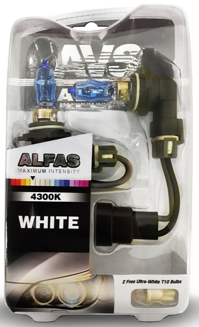 Газонаполненные лампы AVS ALFAS Maximum Intensity 4300K, H13, 12V, 75/85W комплект 2 + 2 (T-10)