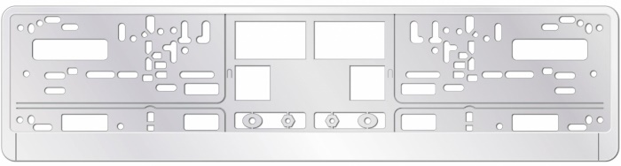 Рамка под номерной знак AVS RN-14 (белая)