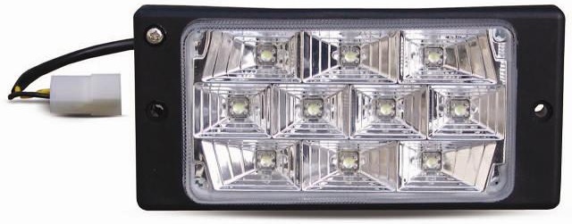 Противотуманные фары светодиодные AVS PF-174L белые (12V, 55A, H3, 10LED, LADA 2110-2112, 2 штуки)