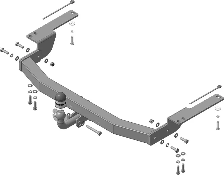 Фаркоп Мотодор для Toyota Land Cruiser 150 Prado 2009-2020