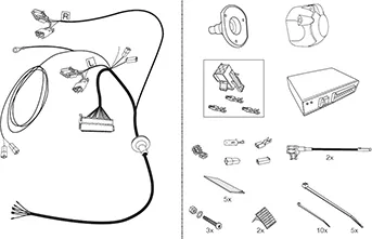 Штатная электрика фаркопа Hak-System (полный комплект) 7-полюсная для Toyota Auris II 2012-2020