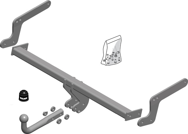 Фаркоп Brink (Thule) тип A для Renault Duster 2/4WD (HM) 2015-2018