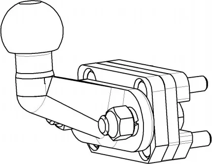 Фаркоп Bosal для Haval H9 2014-2020