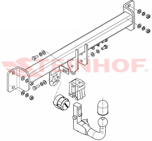 Фаркоп Steinhof для BMW X3 E83 2004-2010
