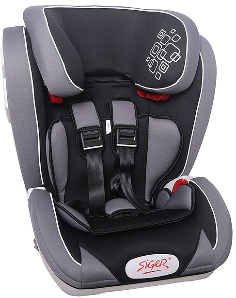 Детское автокресло Siger Индиго ISOFIX, серый