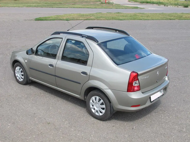 Рейлинги продольные АПС для Renault Logan I 2004-2015 Черные