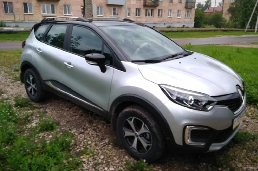 Рейлинги продольные АПС для Renault Kaptur 2016-2020 Серебристые