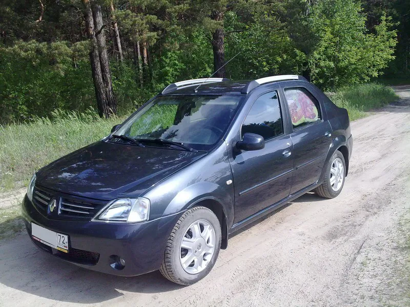 Рейлинги продольные АПС для Renault Logan I 2004-2015 Серебристые